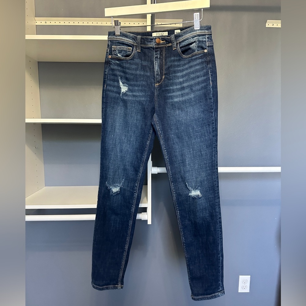 SP Black Distressed Skinny Jean - Size 27